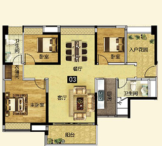 888集团电子游戏家装：拉萨灯湖华府133㎡现代简约装建成效鉴赏