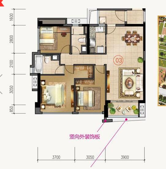 888集团电子游戏家装：拉萨合景新鸿基·泷景110㎡简约现代装建成效鉴赏