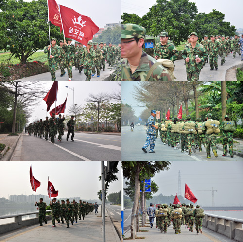 10公里野表拉练，我们跑步前进